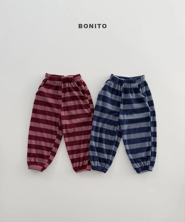 Little Foxx – Stripe Knit Jogger Pants