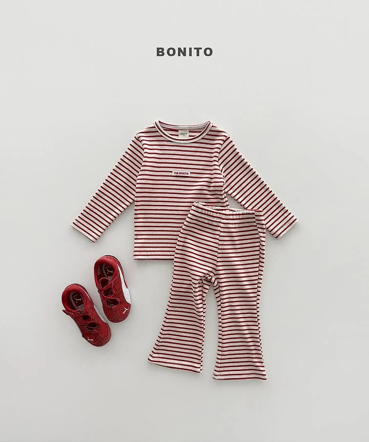 Little Foxx – Solid Stripe Slim Set