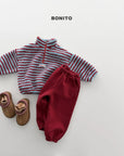 Little Foxx – Tumble Striped Half Zip-up