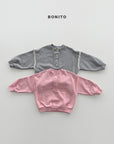 Little Foxx – Raw Edge Henley Sweatshirt