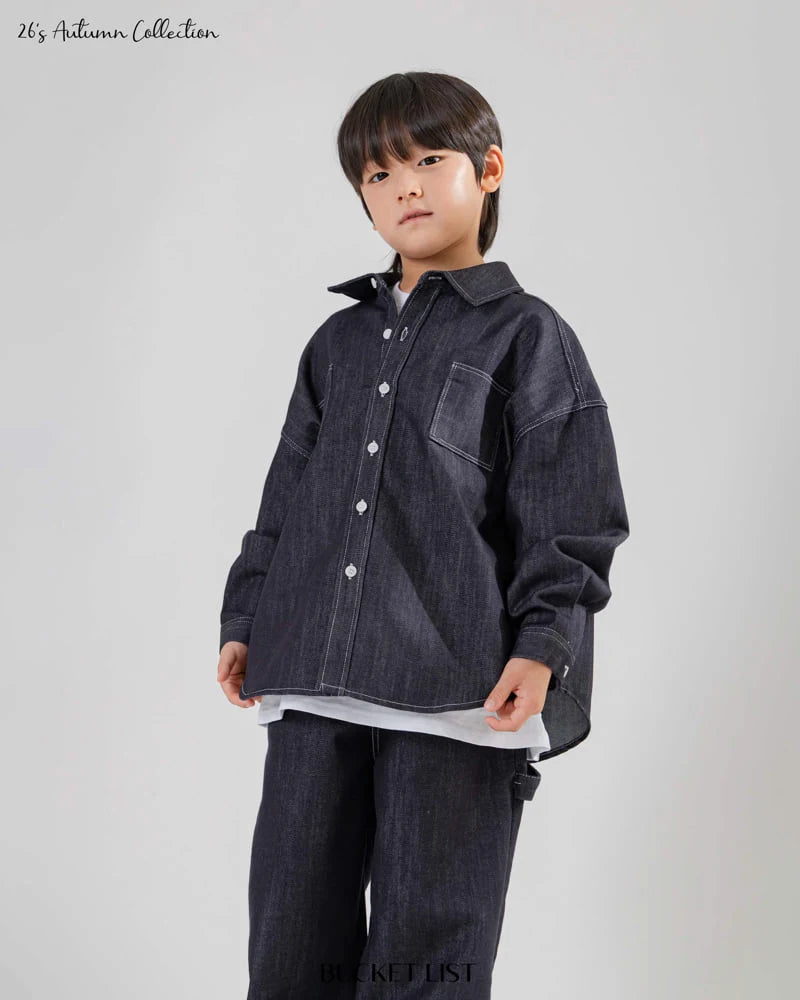 Little Foxx – Non Faded Denim Shirt