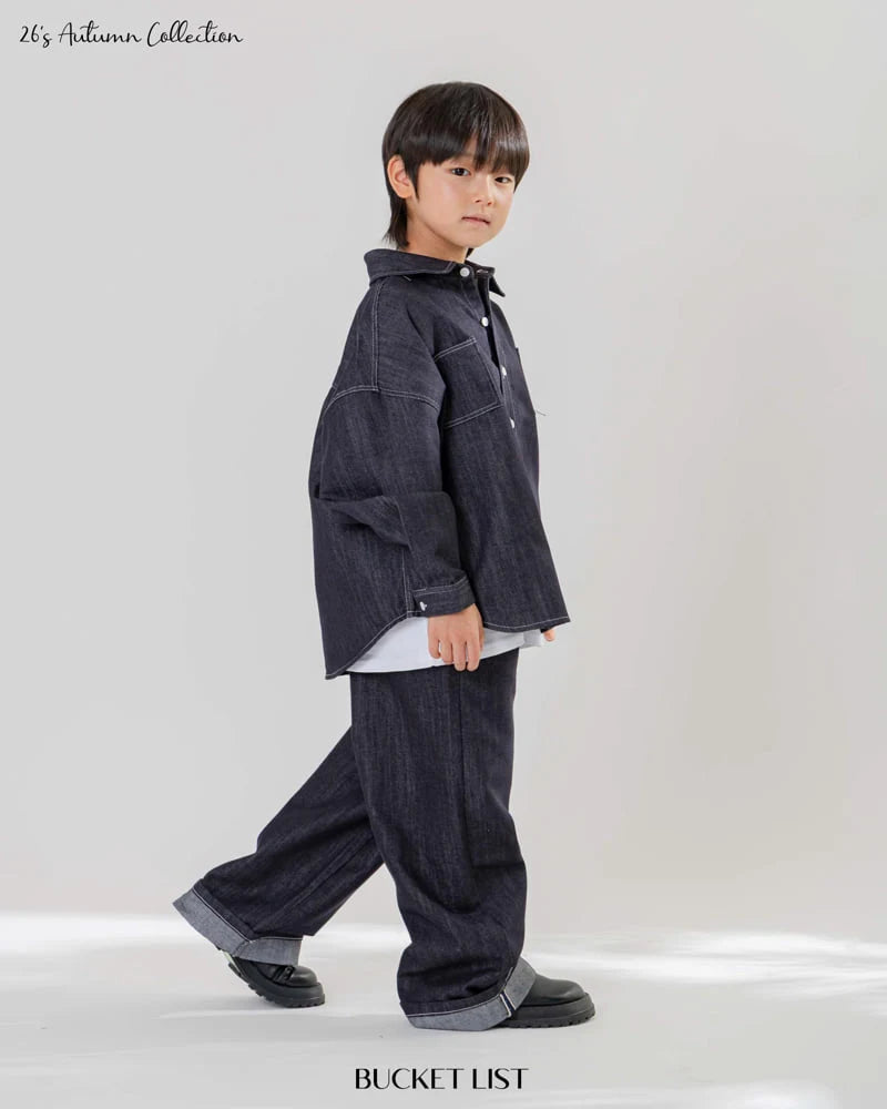 Little Foxx – Non Faded Denim Shirt
