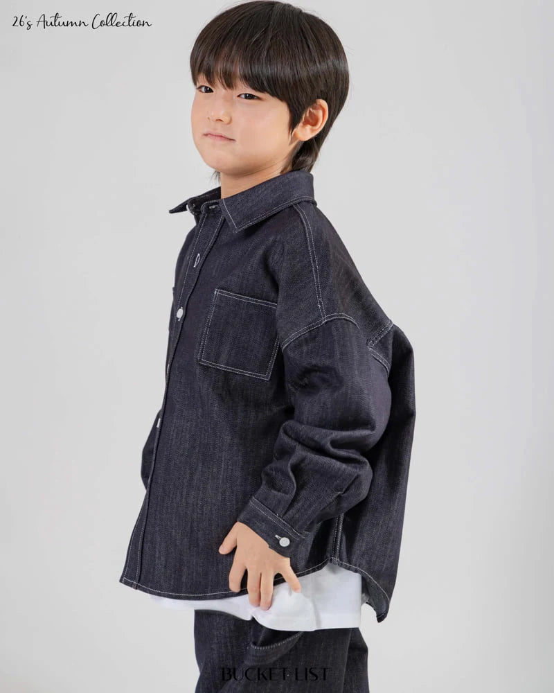Little Foxx – Non Faded Denim Shirt