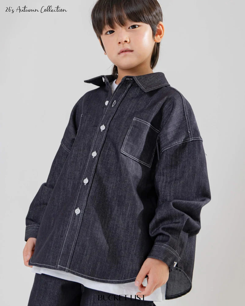 Little Foxx – Non Faded Denim Shirt
