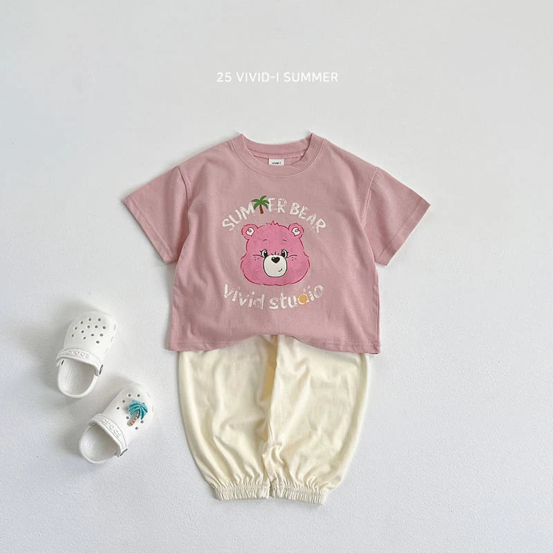 Summer Bear Short Sleeve Tee