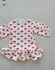 Heart Fleece One-piece
