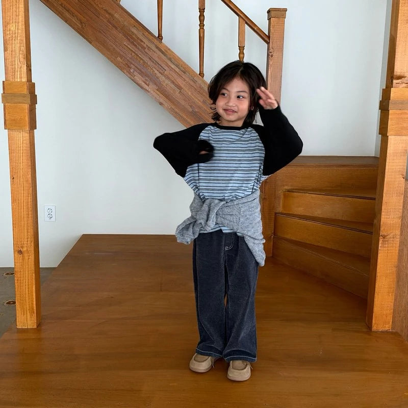 Little Foxx – Spy Fleeced Denim Pants