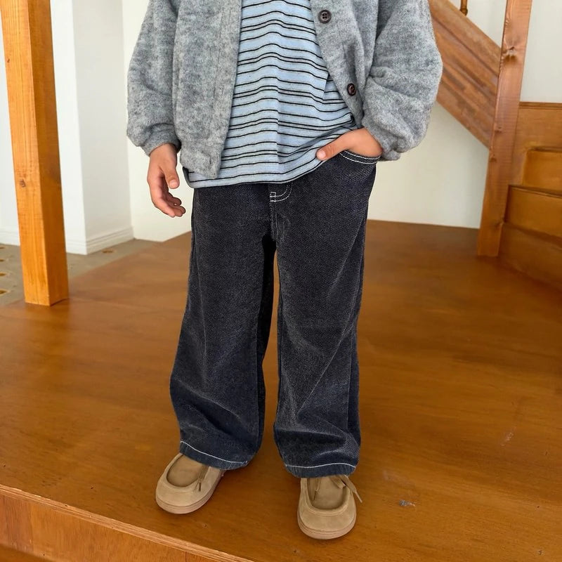 Little Foxx – Spy Fleeced Denim Pants