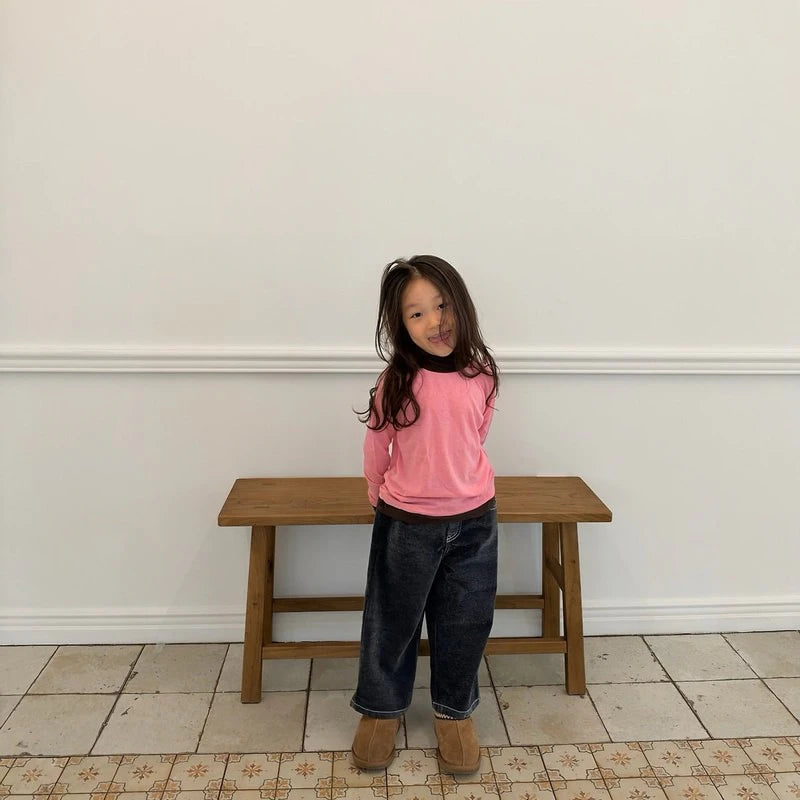 Little Foxx – Spy Fleeced Denim Pants