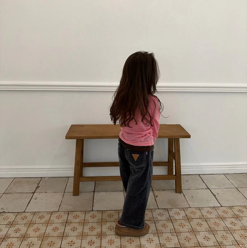 Little Foxx – Spy Fleeced Denim Pants