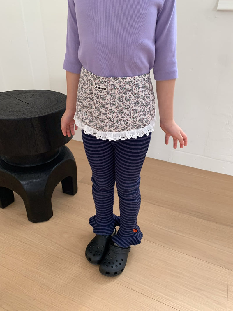 Little Foxx – Striped Frill Leggings