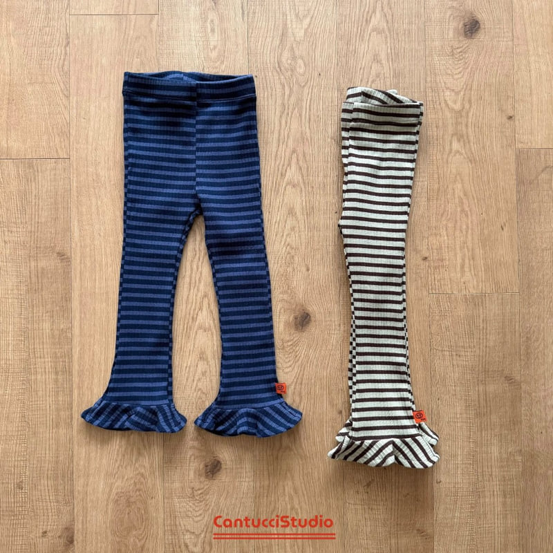 Little Foxx – Striped Frill Leggings