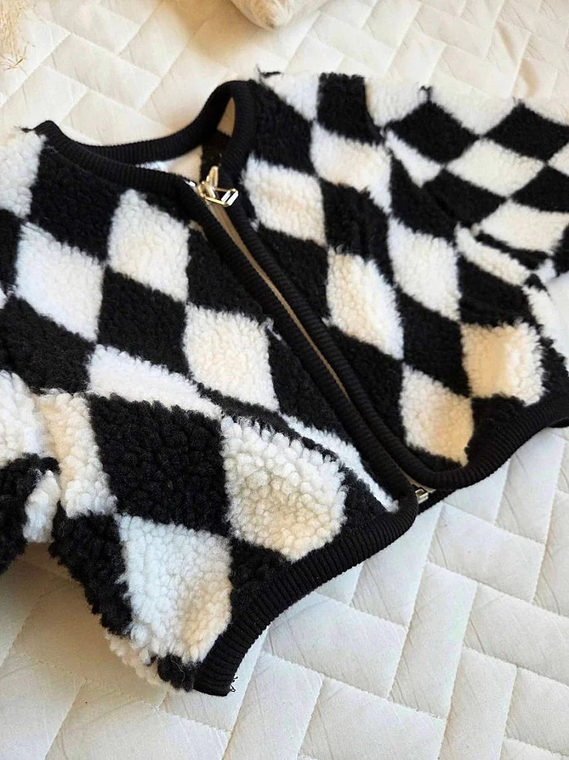 Little Foxx – Chess Boucle Jacket