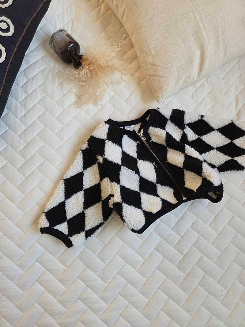 Little Foxx – Chess Boucle Jacket