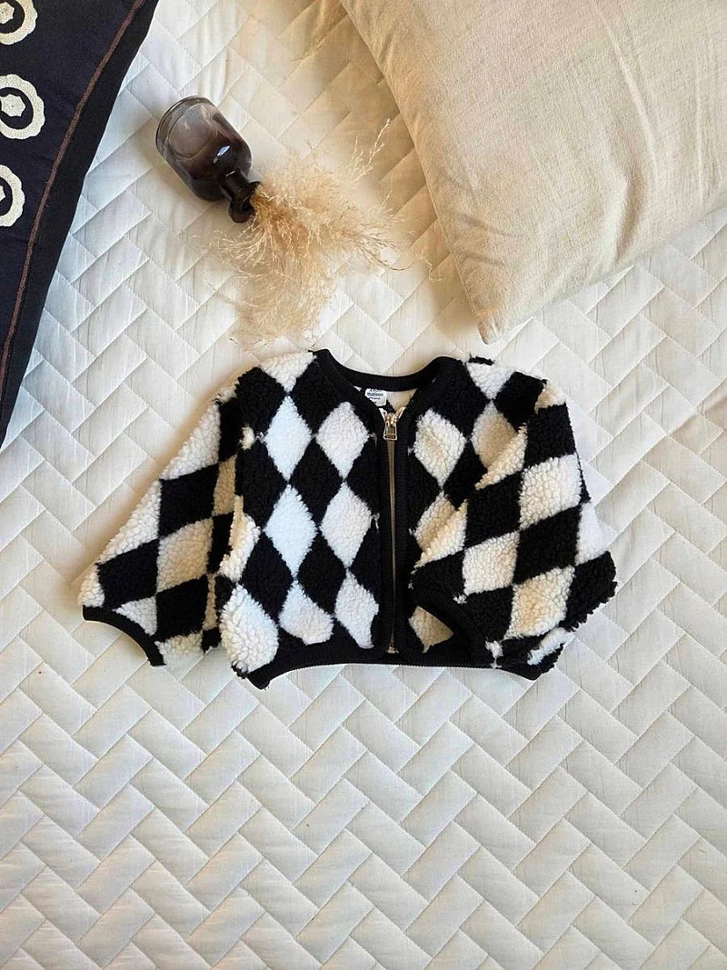 Little Foxx – Chess Boucle Jacket