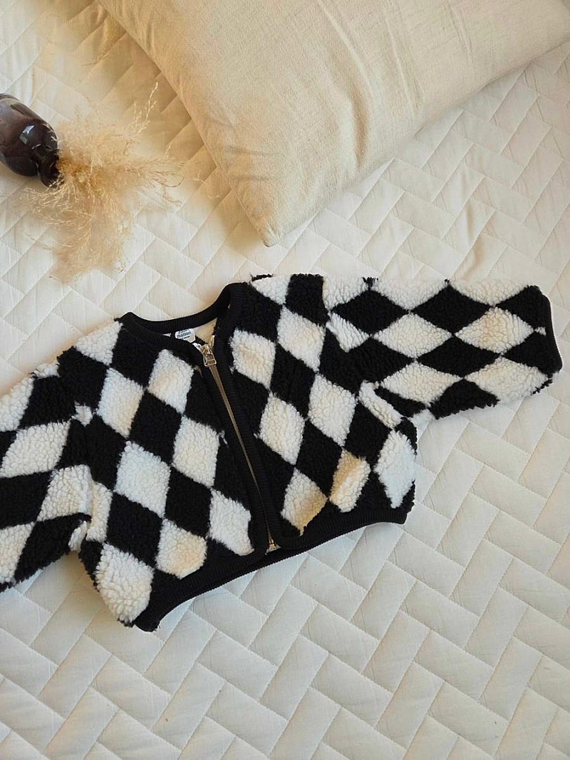 Little Foxx – Chess Boucle Jacket