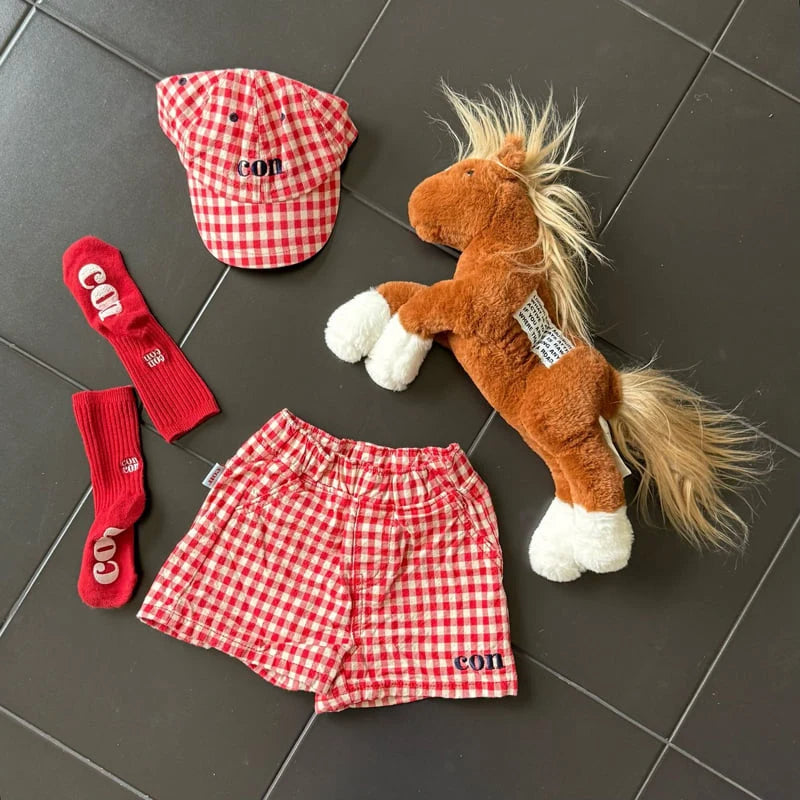 Little Foxx – Bebe Check Shorts