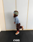 Little Foxx – Snow Fluffy Striped Jogger Pants