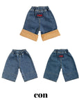 Little Foxx – Wash Roll-up Denim Pants