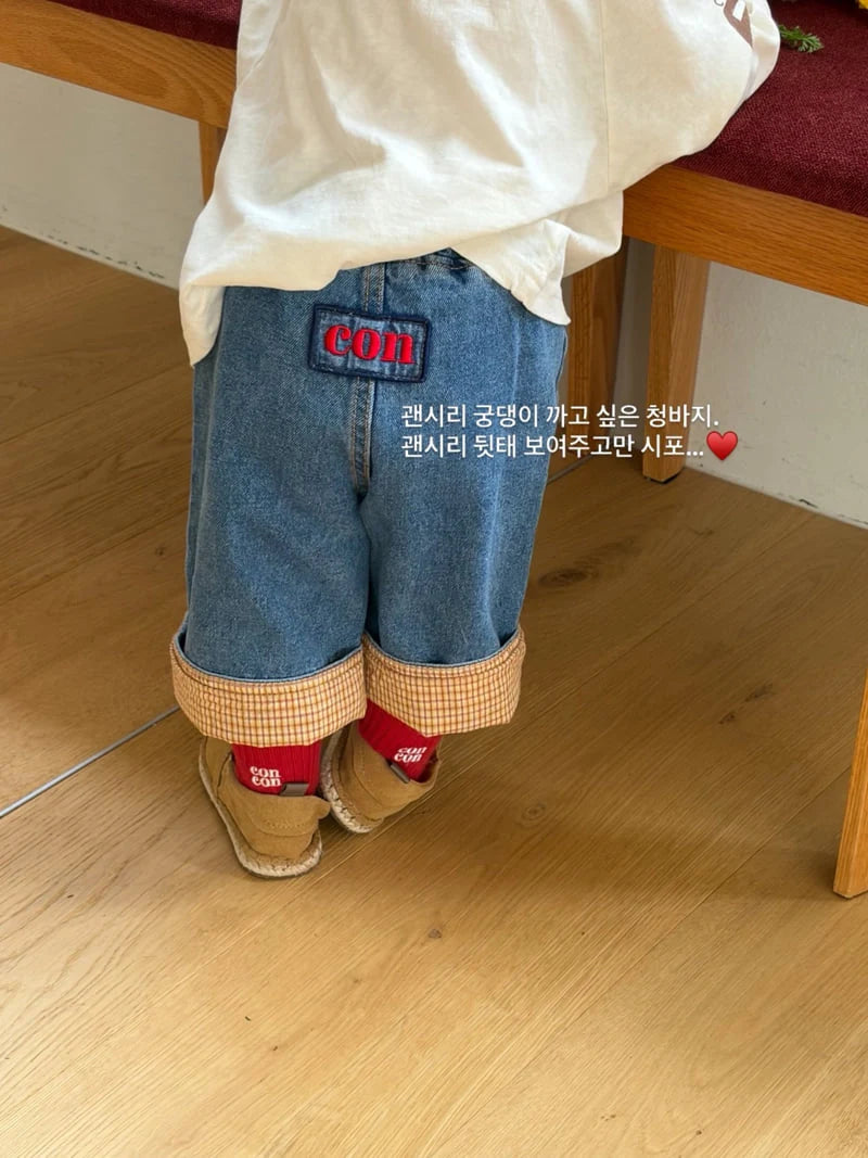 Little Foxx – Wash Roll-up Denim Pants