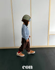 Little Foxx – Snow Fluffy Striped Jogger Pants