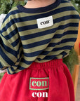 Little Foxx – Pudding Stripe Oversized Tee