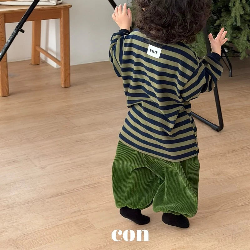 Little Foxx – Pudding Stripe Oversized Tee