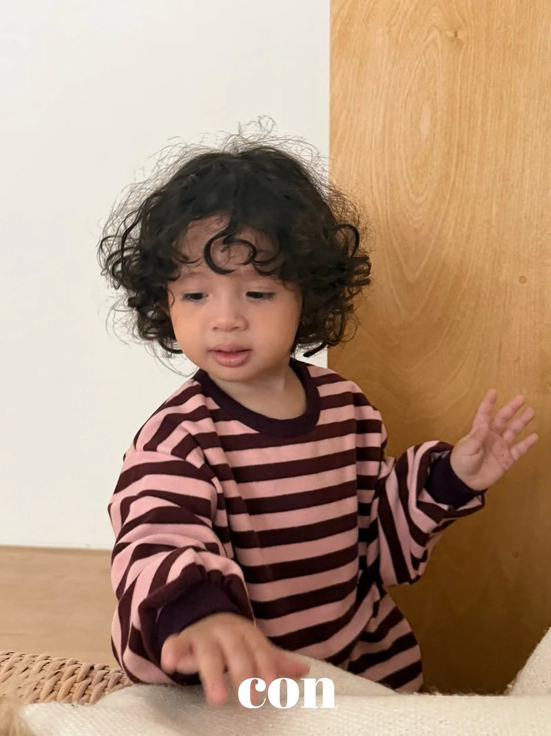 Little Foxx – Pudding Stripe Oversized Tee