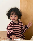 Little Foxx – Pudding Stripe Oversized Tee