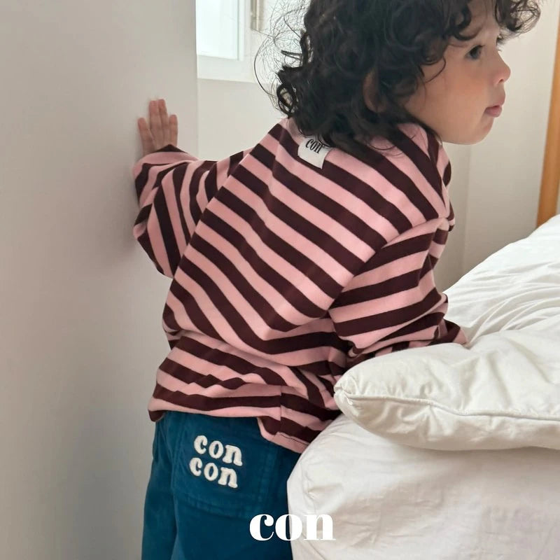 Little Foxx – Pudding Stripe Oversized Tee