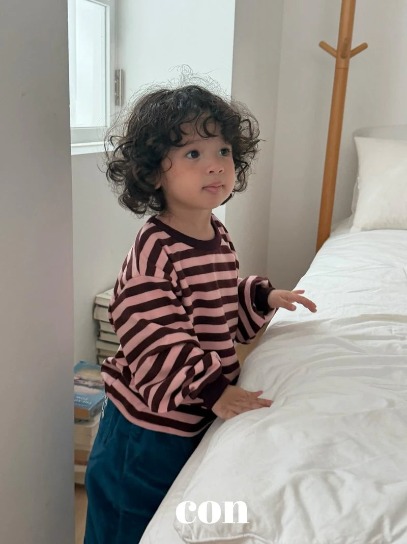 Little Foxx – Pudding Stripe Oversized Tee
