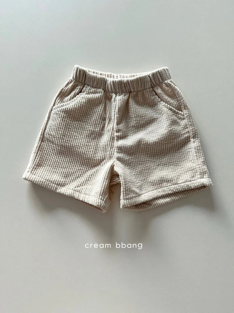 Little Foxx – Matcha Corduroy Half Pants