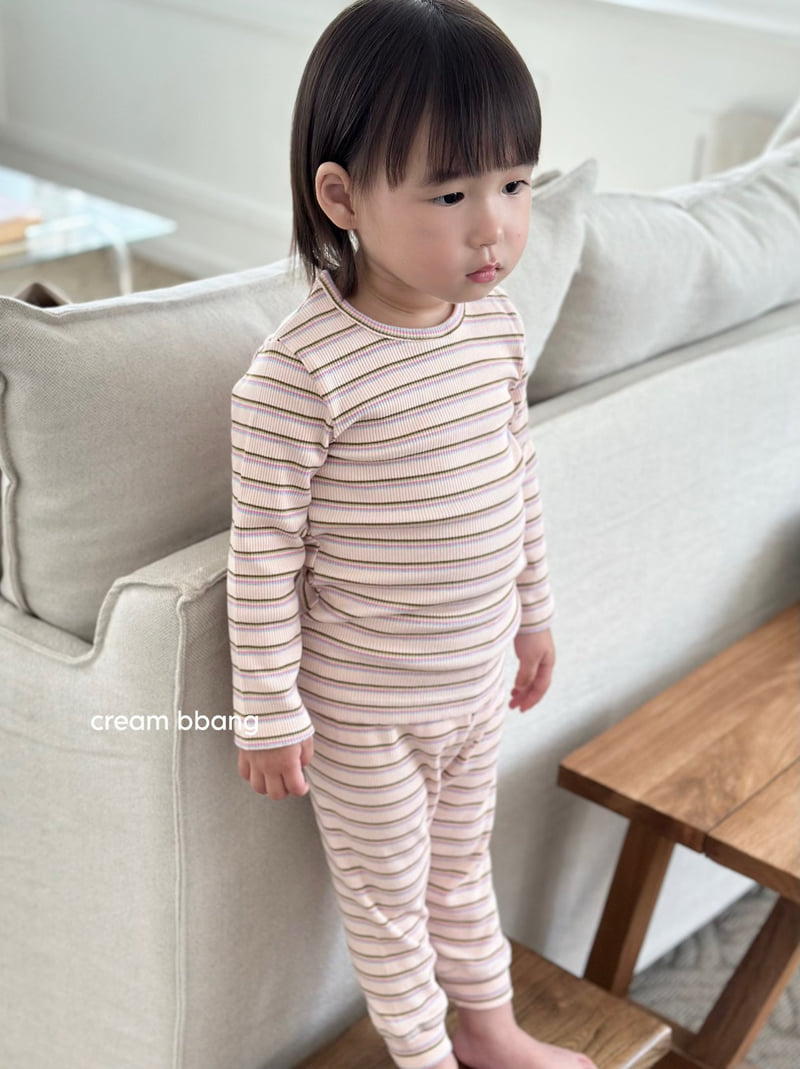 Little Foxx – Stripe Ribbed Leggings Set
