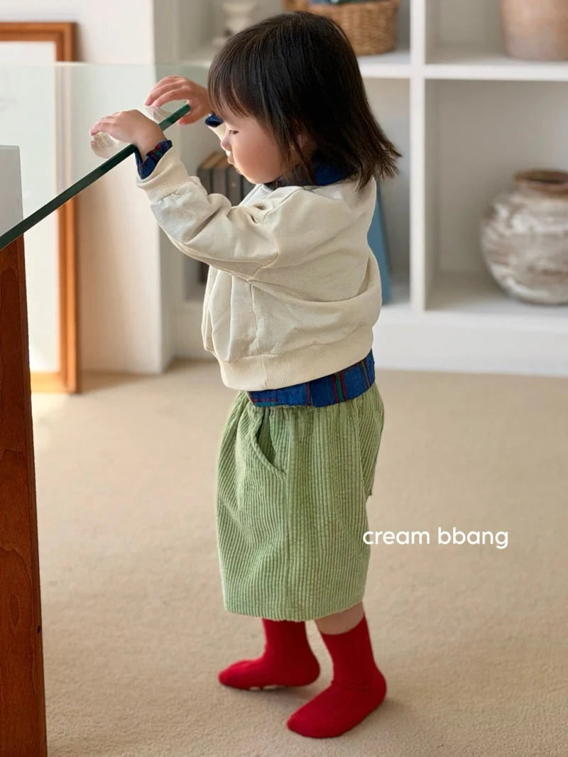 Little Foxx – Matcha Corduroy Half Pants