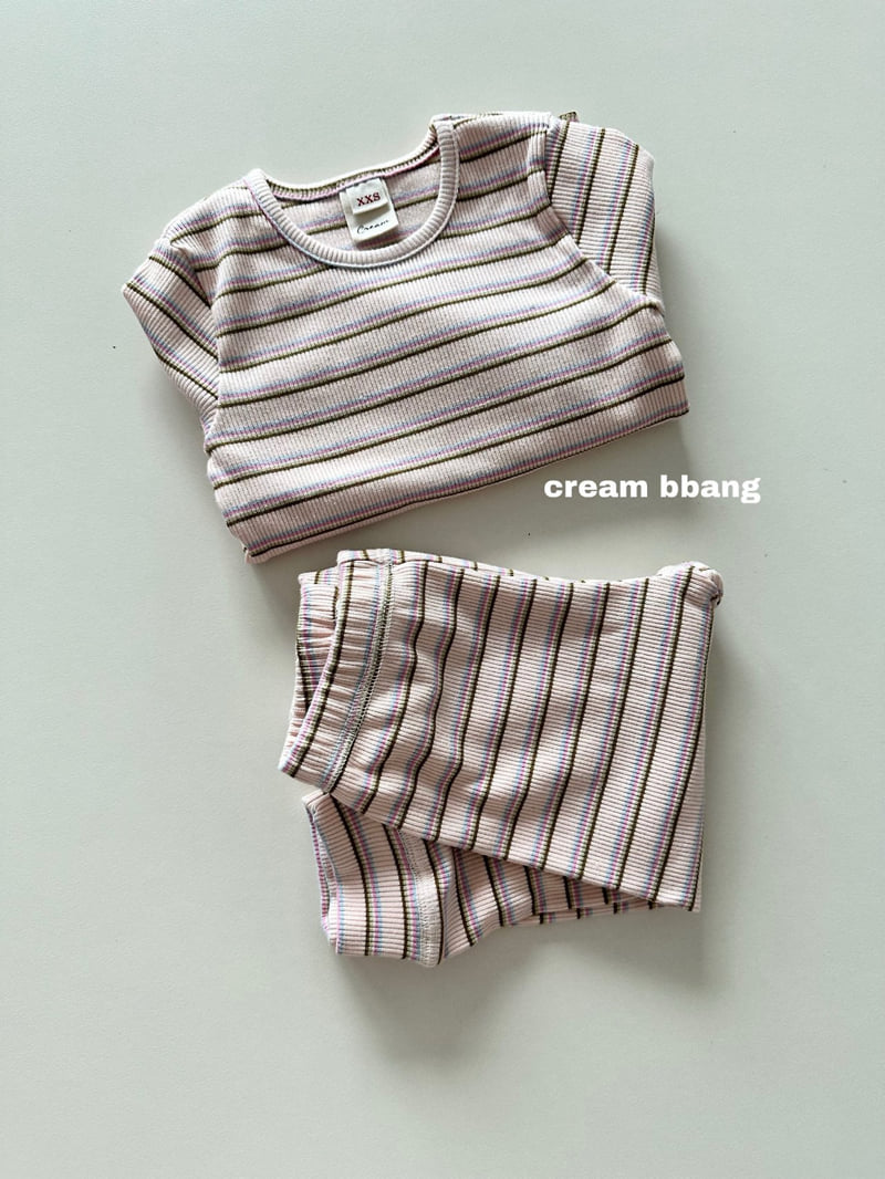 Little Foxx – Stripe Ribbed Leggings Set