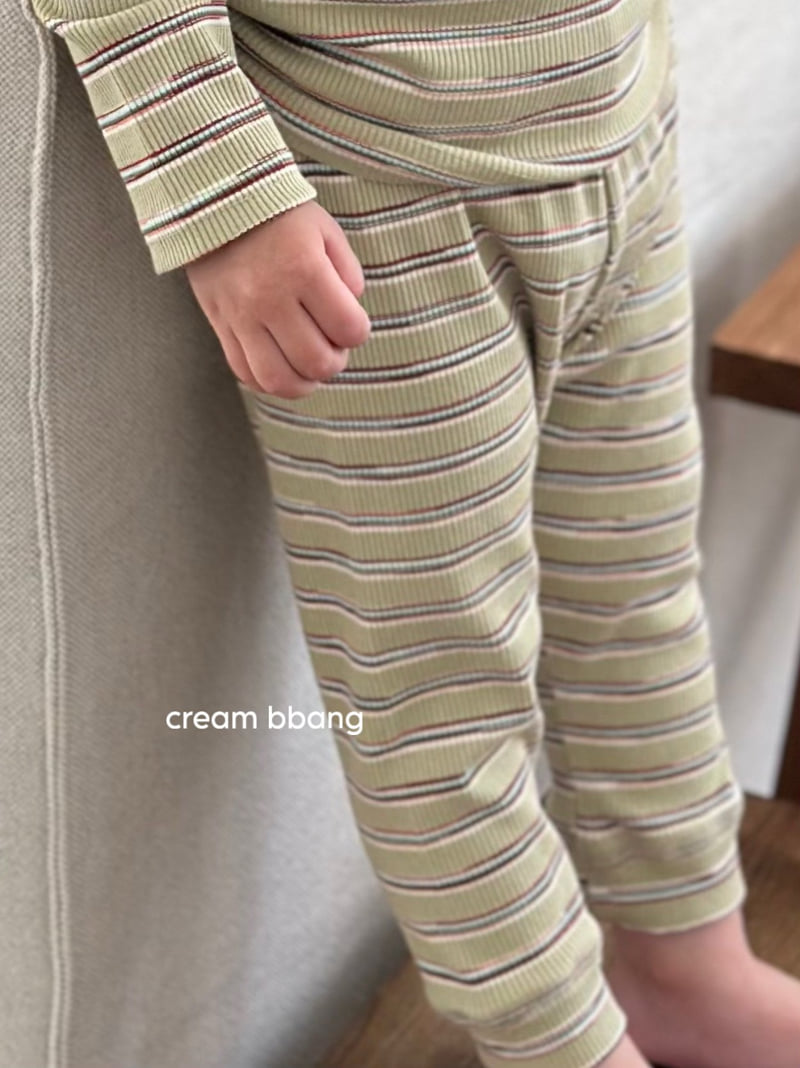 Little Foxx – Stripe Ribbed Leggings Set