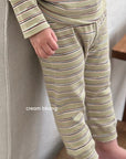 Little Foxx – Stripe Ribbed Leggings Set
