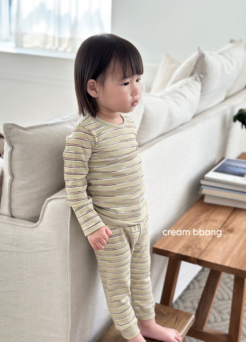 Little Foxx – Stripe Ribbed Leggings Set