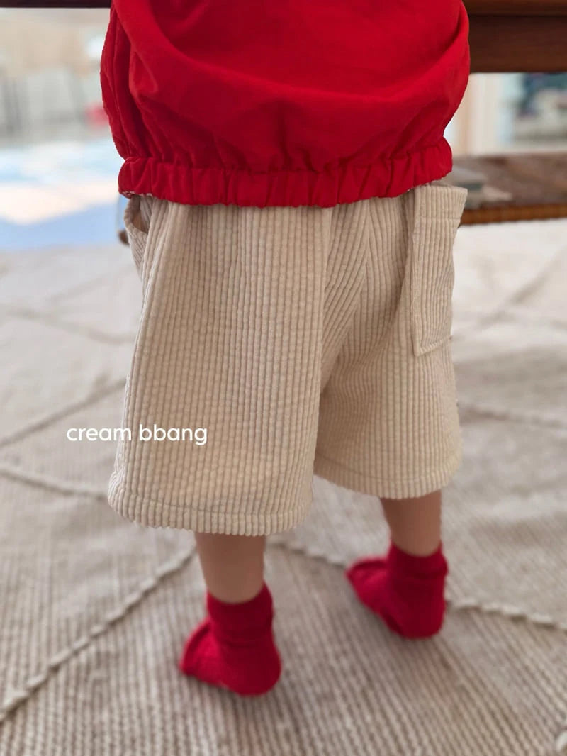 Little Foxx – Matcha Corduroy Half Pants