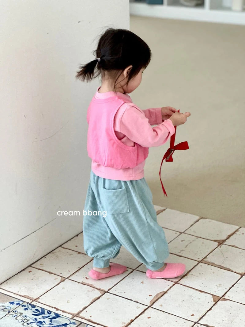 Little Foxx – Ribbed Aladdin Pants