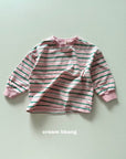 Little Foxx – Ribbed Cuff Stripe Long Sleeve Tee