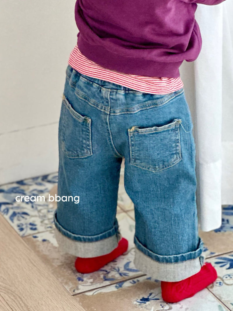 Little Foxx – Wide Denim Straight Pants