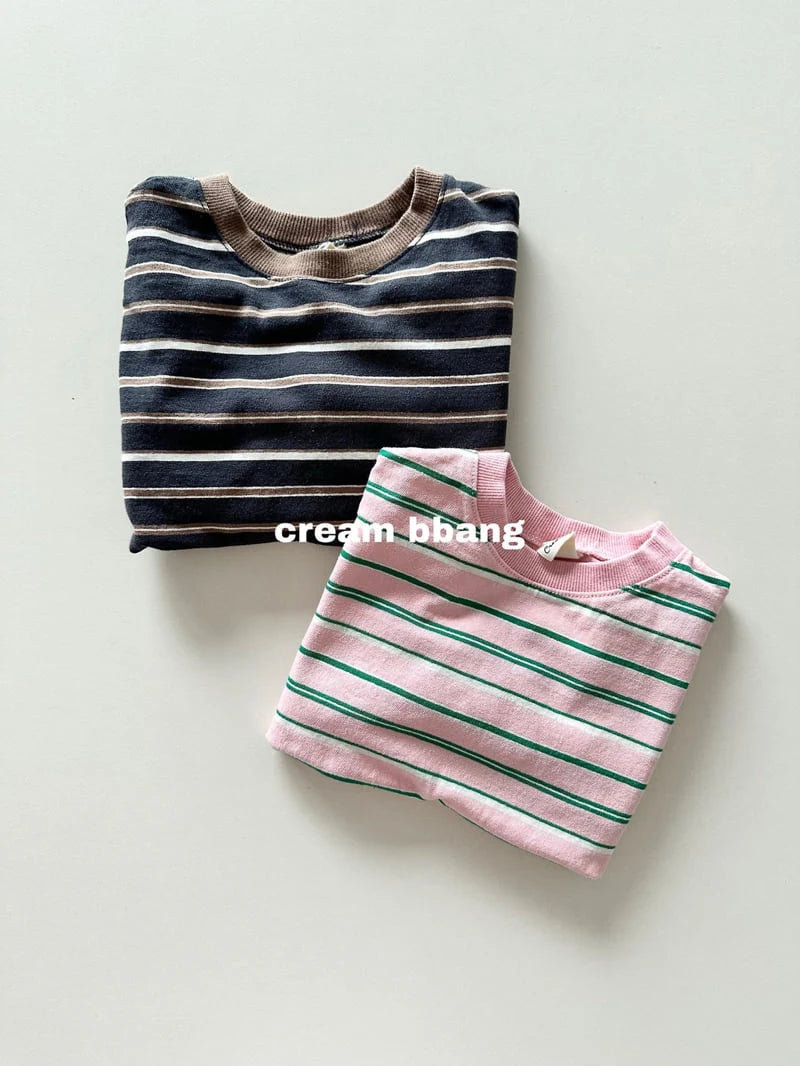 Little Foxx – Ribbed Cuff Stripe Long Sleeve Tee
