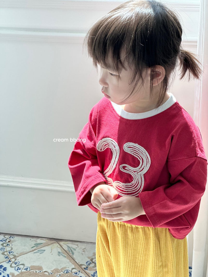 Little Foxx – 23 Embroidered Color-Block Tee