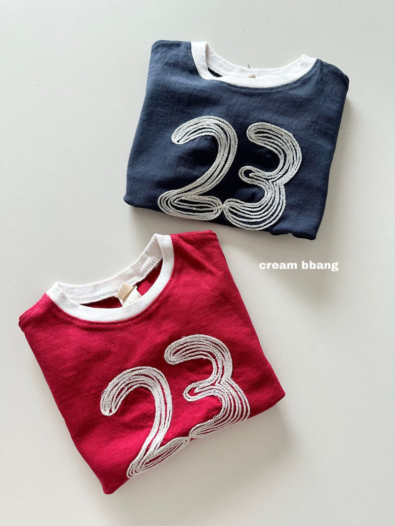 Little Foxx – 23 Embroidered Color-Block Tee