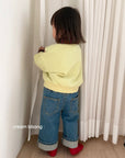 Little Foxx – Wide Denim Straight Pants