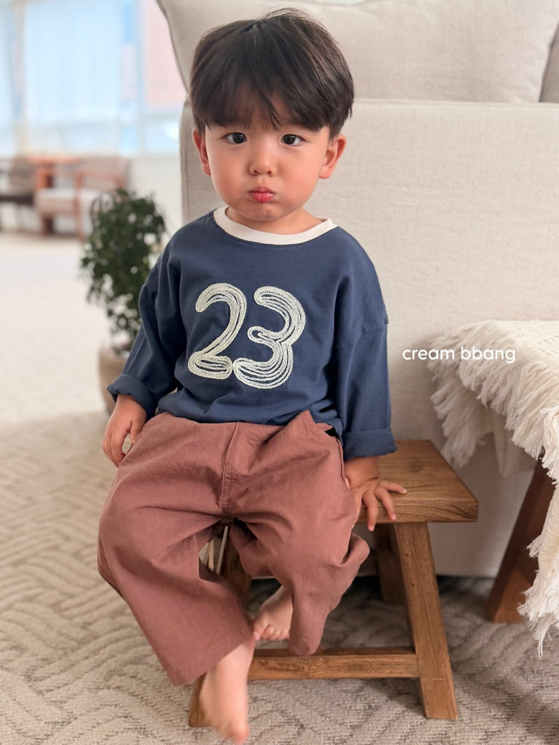 Little Foxx – 23 Embroidered Color-Block Tee