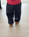 Little Foxx – Round Denim Spandex Baggy