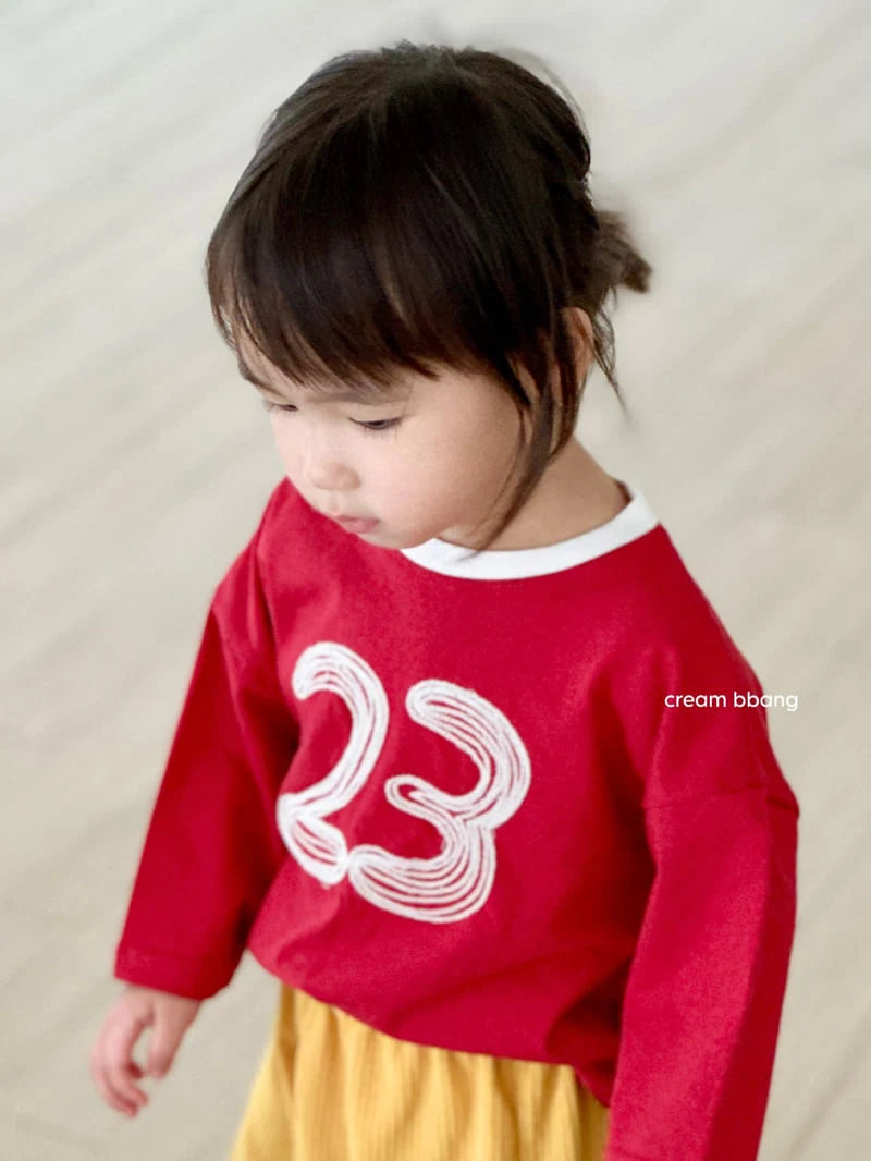 Little Foxx – 23 Embroidered Color-Block Tee