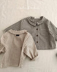 Kids Bunny Check Collar Shirt